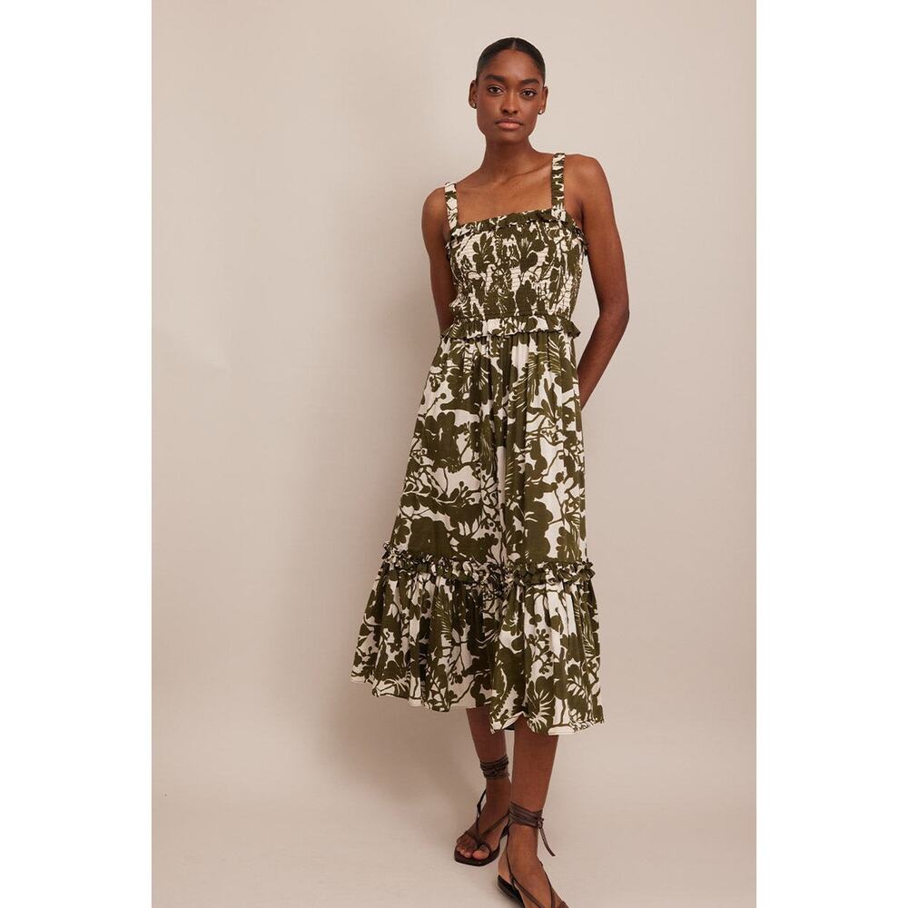 Cara Cara Brenda Printed Dress - S - Olive Mill Reef - Picture 3 of 4